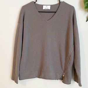 Allude Sweater W/ Side Zipper size S